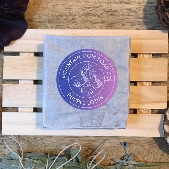 PURPLE LOTUS Glycerin Soap / Mountain Mom Soap Co - Picture 3 of 6